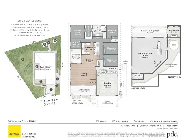 Floorplan of Homely house listing, 16 Yolanta Drive, Tugun QLD 4224
