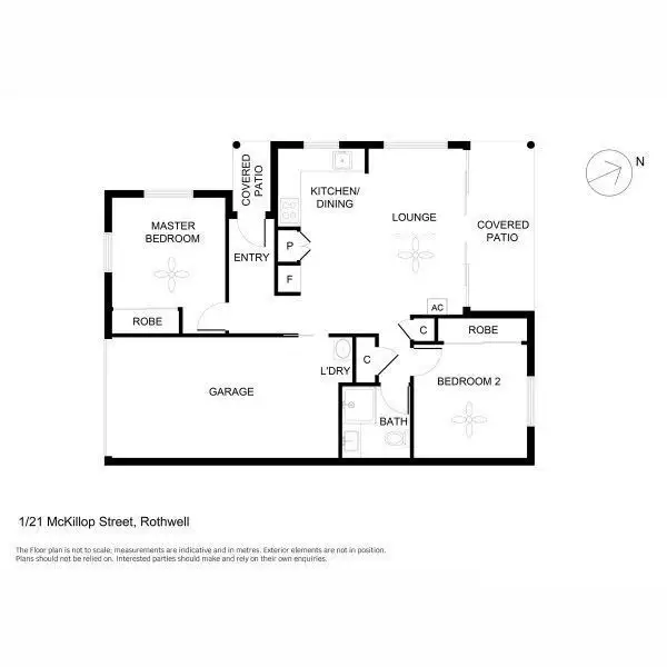 Floorplan of Homely villa listing, 1/21 Mckillop Street, Rothwell QLD 4022