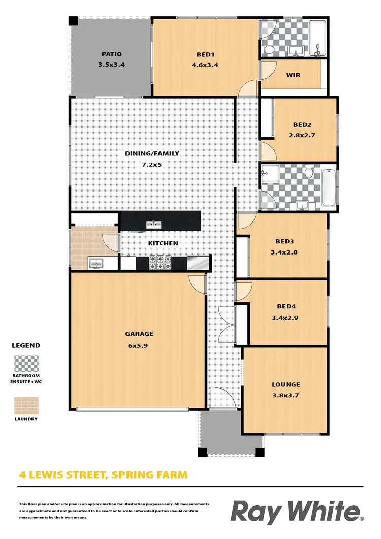 Floorplan of Homely house listing, 4 Lewis Street, Spring Farm NSW 2570