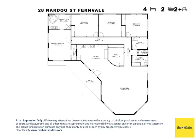 Floorplan of Homely house listing, 28 Nardoo Street, Fernvale QLD 4306