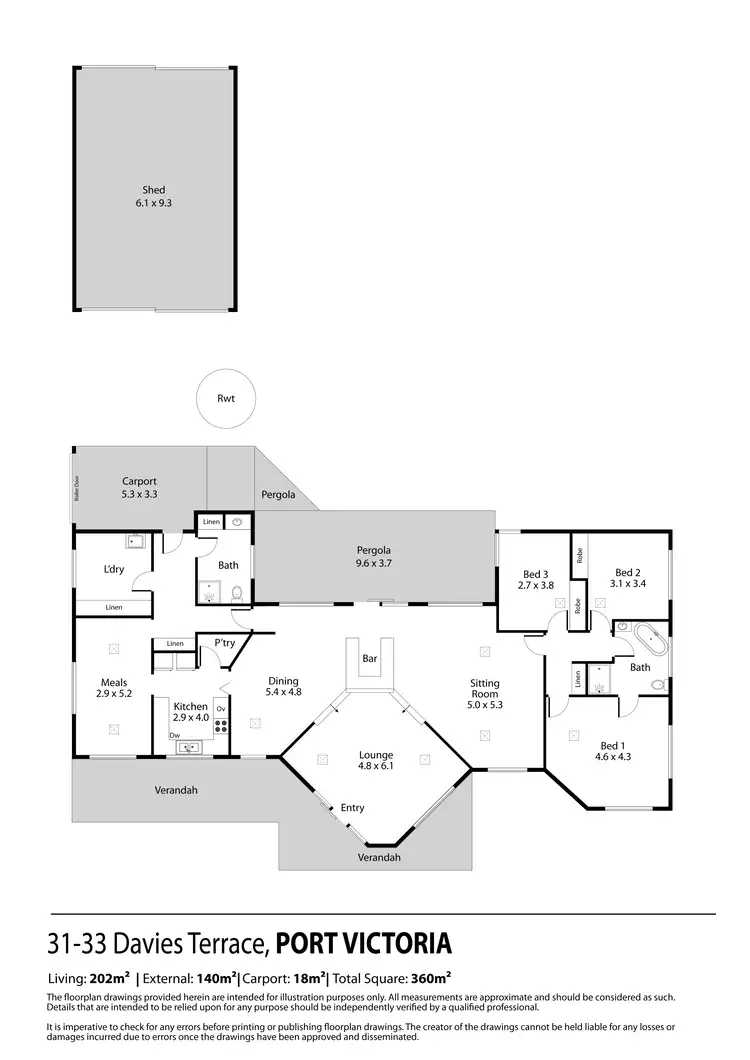 Floorplan of Homely house listing, 31-33 Davies Terrace, Port Victoria SA 5573