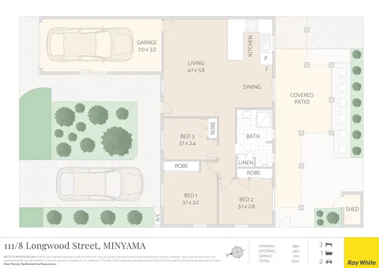 Floorplan of Homely unit listing, 111/8 Longwood Street, Minyama QLD 4575