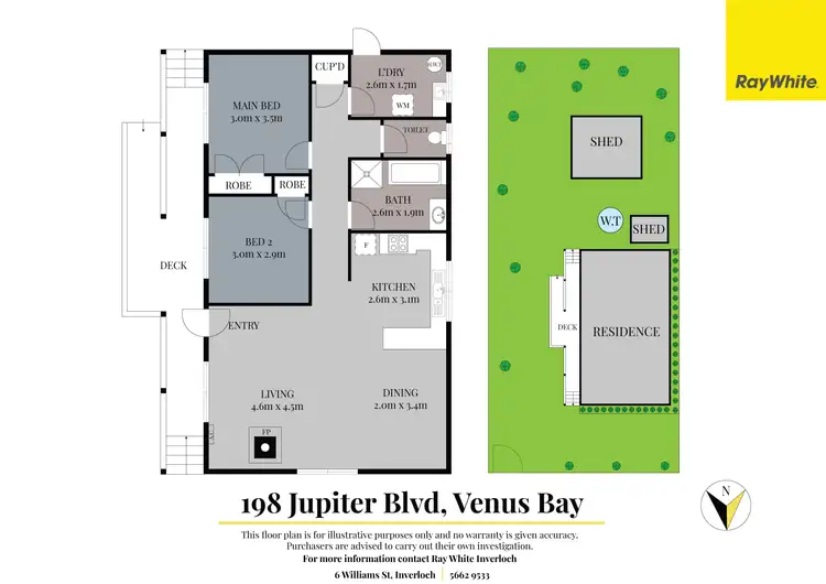 Floorplan of Homely house listing, 198 Jupiter Boulevard, Venus Bay VIC 3956