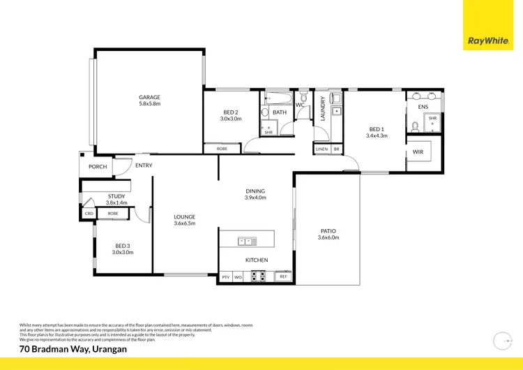 Floorplan of Homely house listing, 70 Bradman Way, Urangan QLD 4655