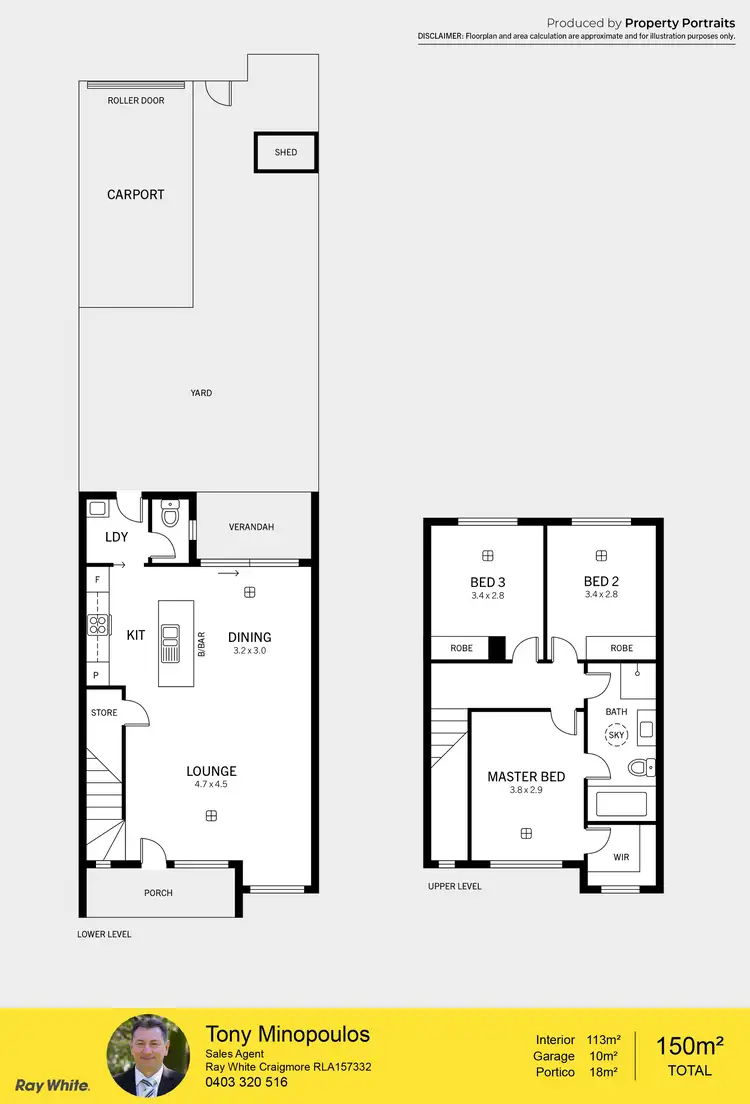 Floorplan of Homely townhouse listing, 15 Bruno Drive, Blakeview SA 5114