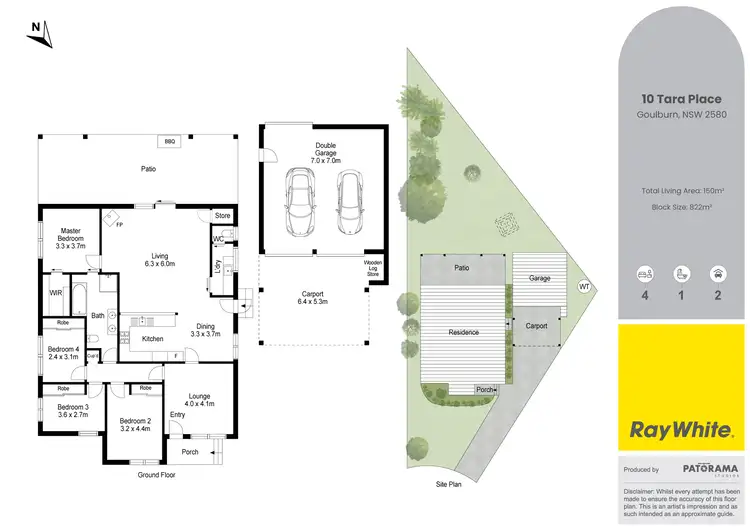 Floorplan of Homely house listing, 10 Tara Place, Goulburn NSW 2580