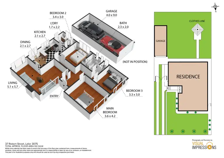 Floorplan of Homely house listing, 37 Robert Street, Lalor VIC 3075