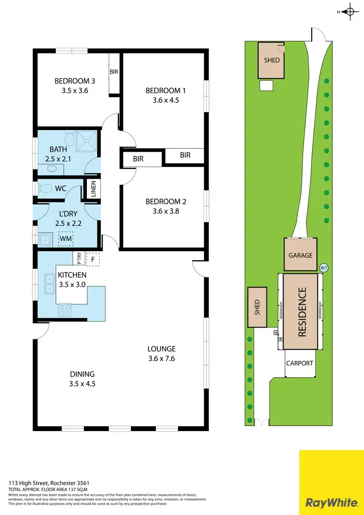 Floorplan of Homely house listing, 113 High Street, Rochester VIC 3561