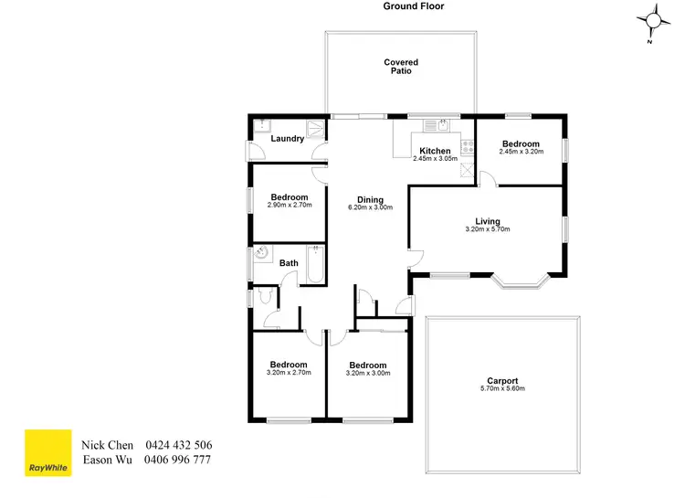 Floorplan of Homely house listing, 81 David Street, North Booval QLD 4304