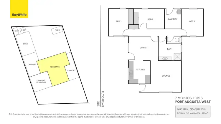 Floorplan of Homely house listing, 7 Mcintosh Crescent, Port Augusta West SA 5700