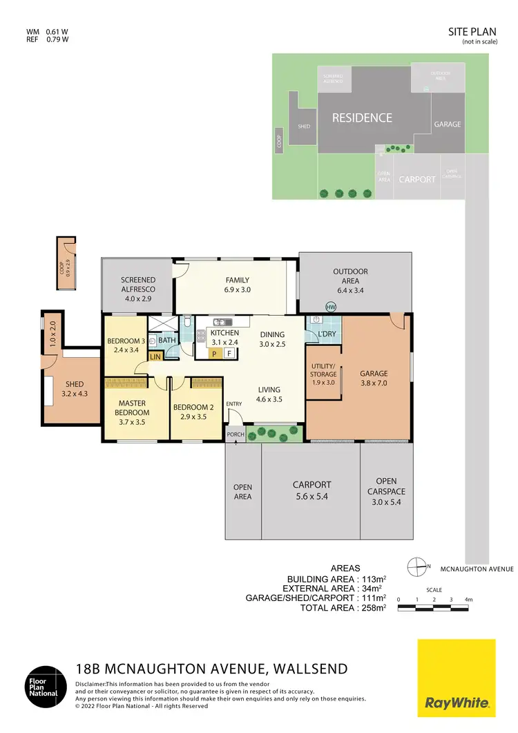 Floorplan of Homely house listing, 18B McNaughton Avenue, Wallsend NSW 2287