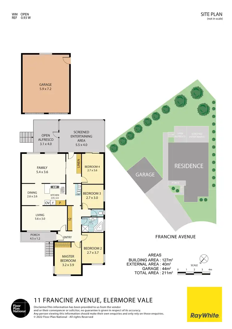 Floorplan of Homely house listing, 11 Francine Avenue, Elermore Vale NSW 2287