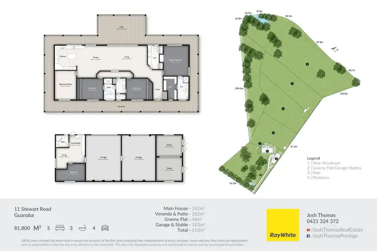 Floorplan of Homely rural property listing, 11 Stewart Road, Guanaba QLD 4210