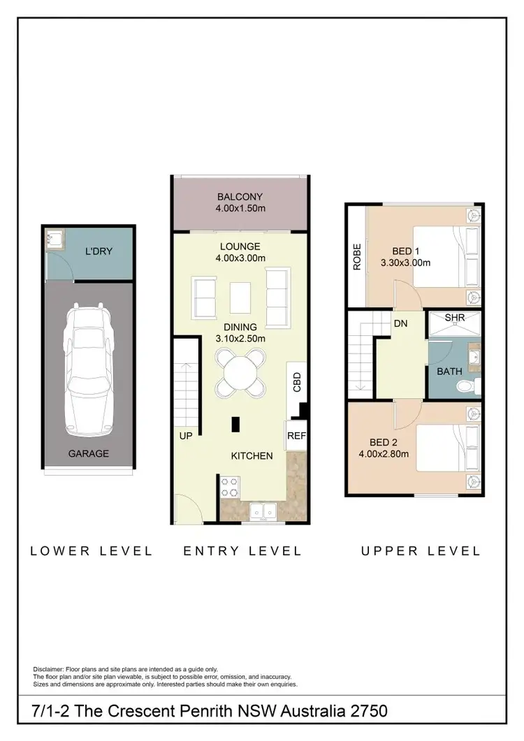 Floorplan of Homely unit listing, 7/1 The Crescent, Penrith NSW 2750