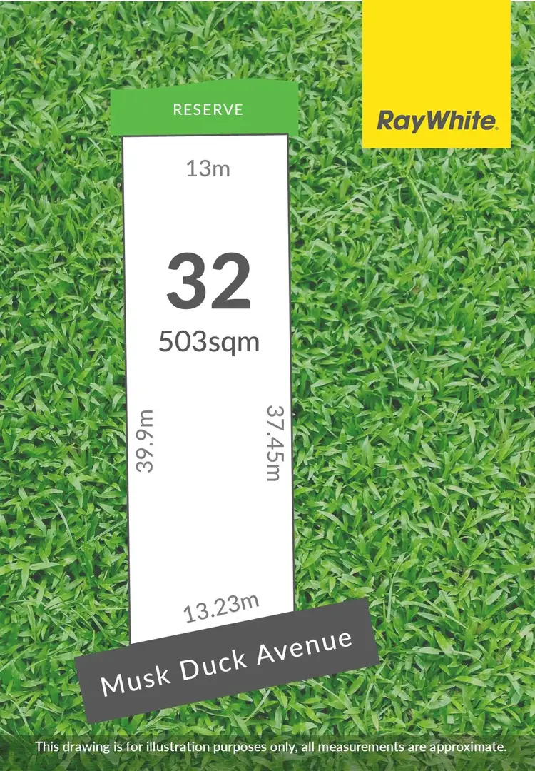 Floorplan of Homely land listing, 32 Musk Duck Avenue, Chiton SA 5211