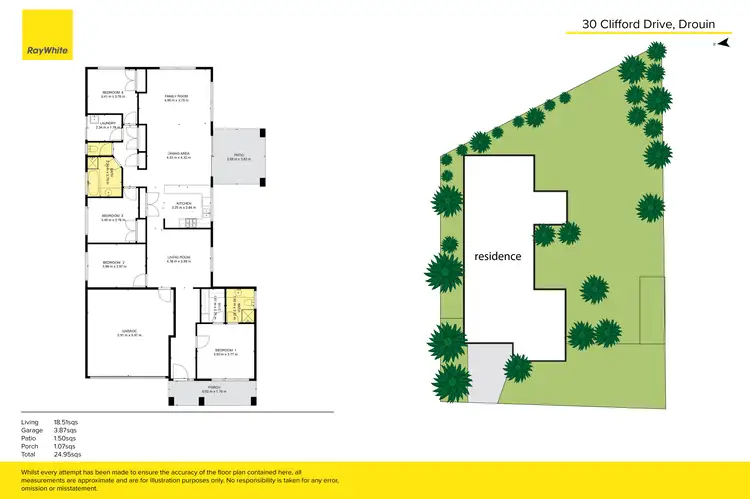 Floorplan of Homely house listing, 30 Clifford Drive, Drouin VIC 3818