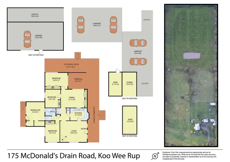 Floorplan of Homely house listing, 175 McDonalds Drain Road, Koo Wee Rup VIC 3981