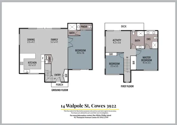 Floorplan of Homely house listing, 14 Walpole Street, Cowes VIC 3922