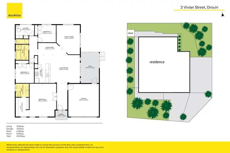 Floorplan of Homely house listing, 3 Vivian Court, Drouin VIC 3818
