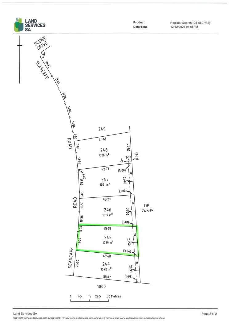 Floorplan of Homely land listing, 13 Seascape Road, Point Turton SA 5575