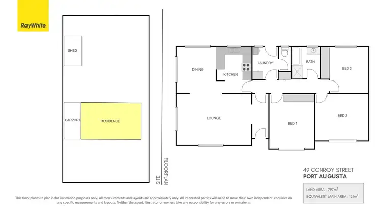 Floorplan of Homely house listing, 49 Conroy Street, Port Augusta SA 5700