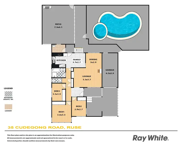 Floorplan of Homely house listing, 35 Cudgegong Road, Ruse NSW 2560