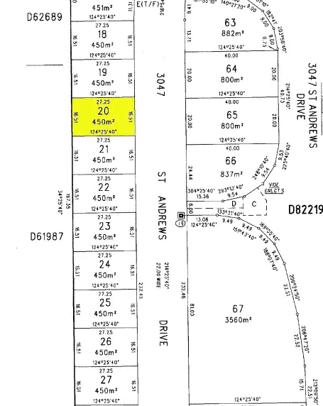 Floorplan of Homely land listing, LOT 20, 30 St Andrews Drive, Port Hughes SA 5558
