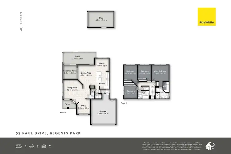 Floorplan of Homely house listing, 52 Paul Drive, Regents Park QLD 4118