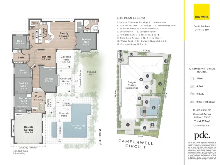 Floorplan of Homely house listing, 10 Camberwell Circuit, Robina QLD 4226