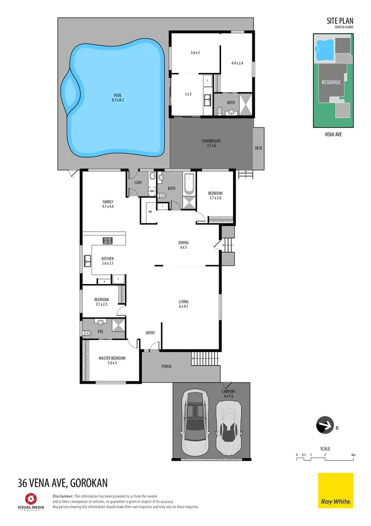 Floorplan of Homely house listing, 36 Vena Avenue, Gorokan NSW 2263