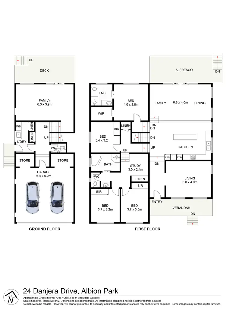 Floorplan of Homely house listing, 24 Danjera Drive, Albion Park NSW 2527