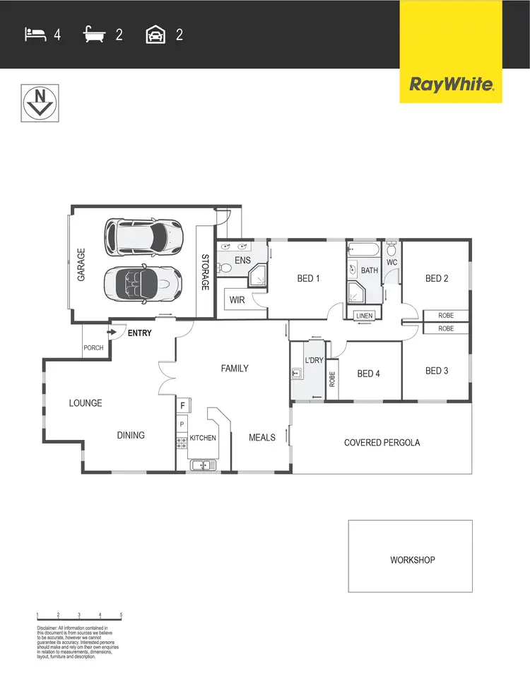 Floorplan of Homely house listing, 16 Shrivell Circuit, Dunlop ACT 2615
