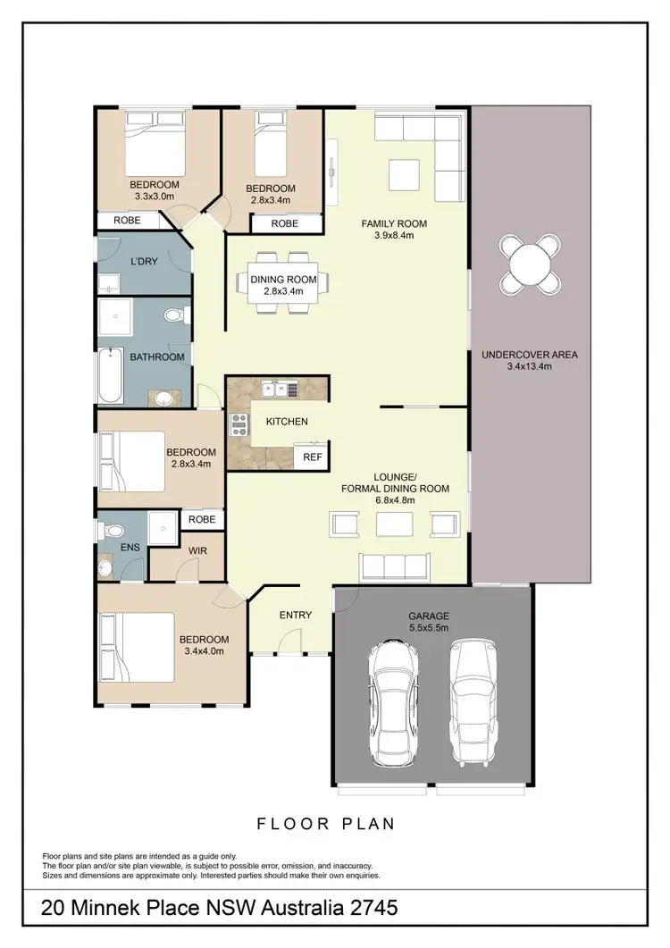 Floorplan of Homely house listing, 20 Minnek Close, Glenmore Park NSW 2745