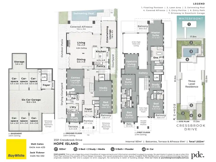 Floorplan of Homely house listing, 2321 Cressbrook Drive, Hope Island QLD 4212