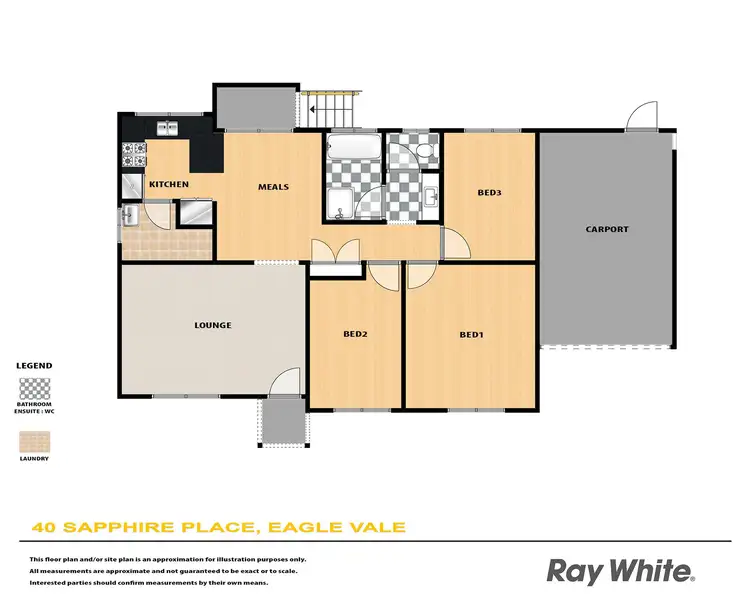 Floorplan of Homely house listing, 40 Sapphire Place, Eagle Vale NSW 2558