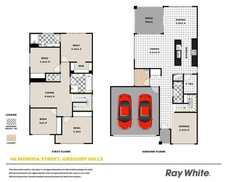 Floorplan of Homely house listing, 40 Mimosa Street, Gregory Hills NSW 2557