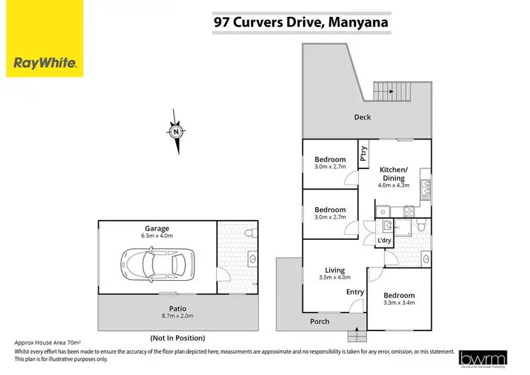 Floorplan of Homely house listing, 97 Curvers Drive, Manyana NSW 2539