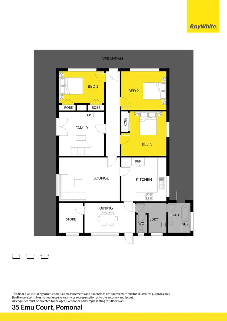Floorplan of Homely house listing, 35 Emu Court, Pomonal VIC 3381