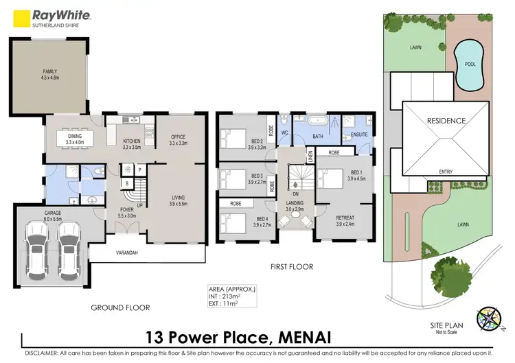 Floorplan of Homely house listing, 13 Power Place, Menai NSW 2234
