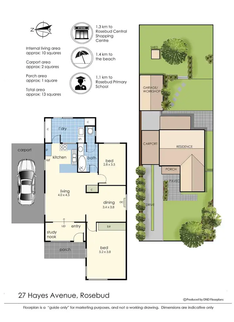 Floorplan of Homely house listing, 27 Hayes Avenue, Rosebud VIC 3939