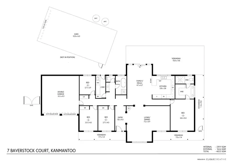 Floorplan of Homely house listing, 7 Baverstock Court, Kanmantoo SA 5252