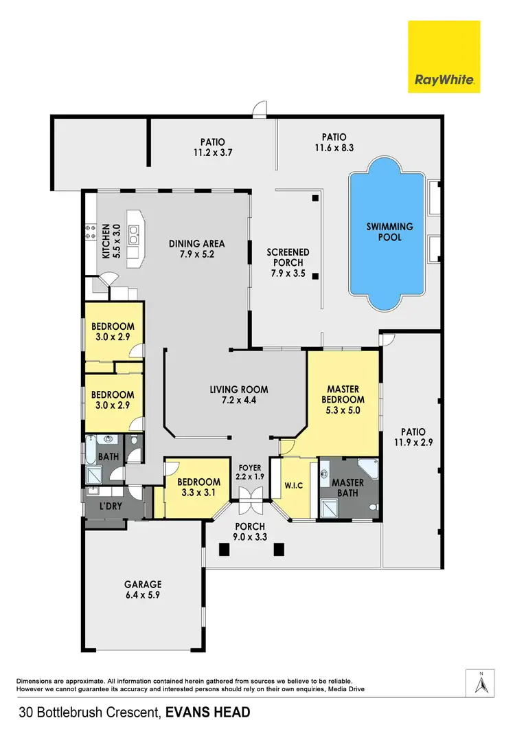 Floorplan of Homely house listing, 30 Bottlebrush Crescent, Evans Head NSW 2473