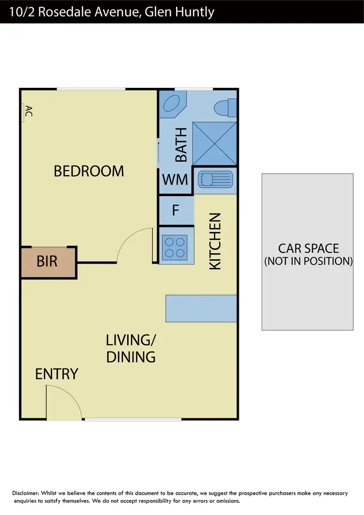 Floorplan of Homely apartment listing, 10/2 Rosedale Avenue, Glen Huntly VIC 3163