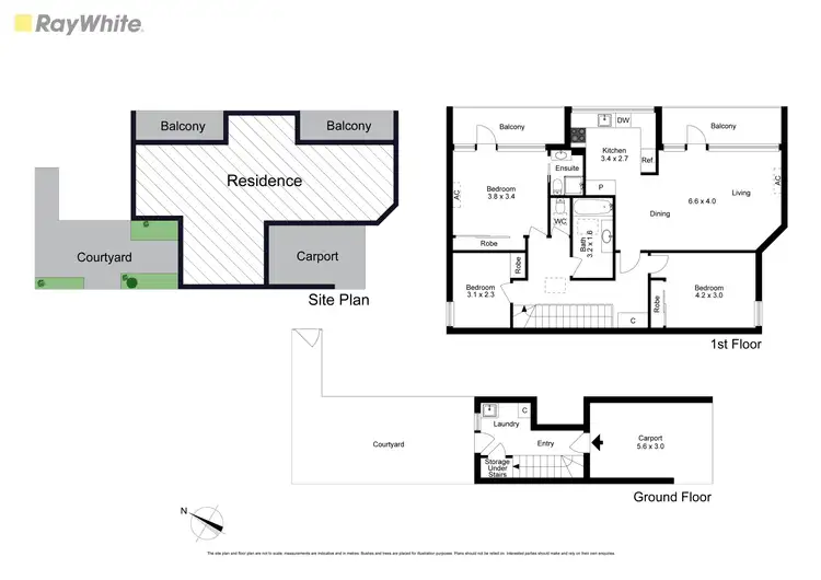 Floorplan of Homely townhouse listing, 4/7 Warrigal Road, Hughesdale VIC 3166