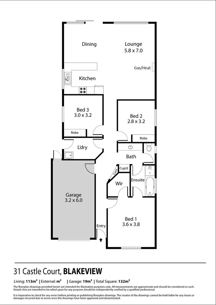 Floorplan of Homely house listing, 31 Castle Court, Blakeview SA 5114