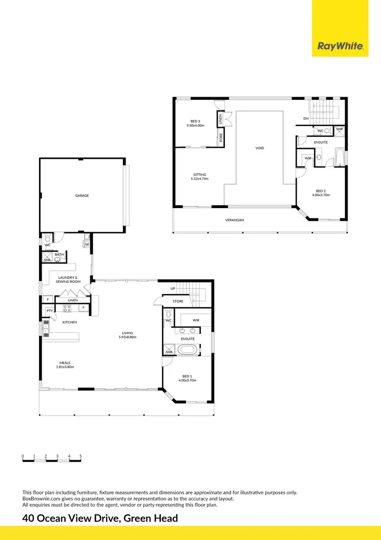 Floorplan of Homely house listing, 40 Ocean View Drive, Green Head WA 6514