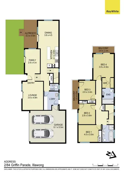 Floorplan of Homely house listing, 2/84 Griffin Parade, Illawong NSW 2234