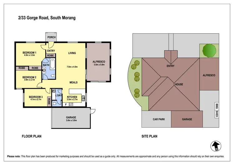 Floorplan of Homely unit listing, 2/33 Gorge Road, South Morang VIC 3752