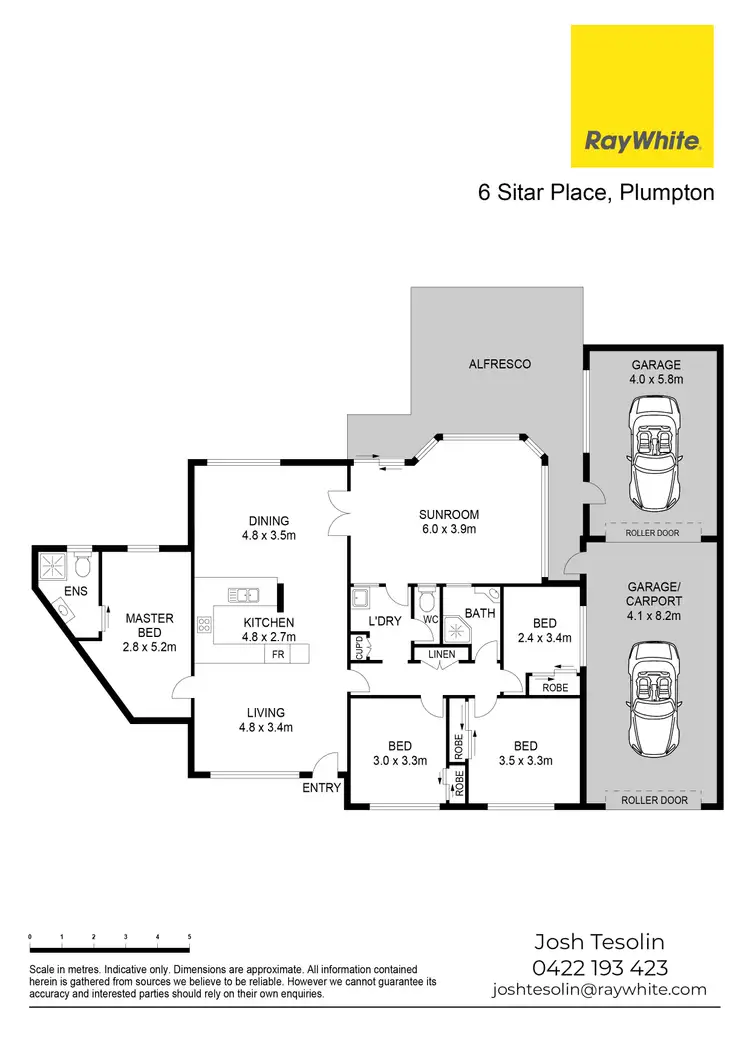 Floorplan of Homely house listing, 6 Sitar Place, Plumpton NSW 2761