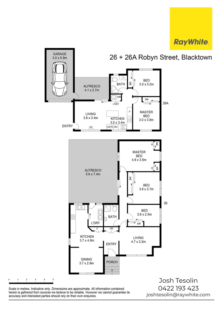 Floorplan of Homely house listing, 26 & 26a Robyn Street, Blacktown NSW 2148